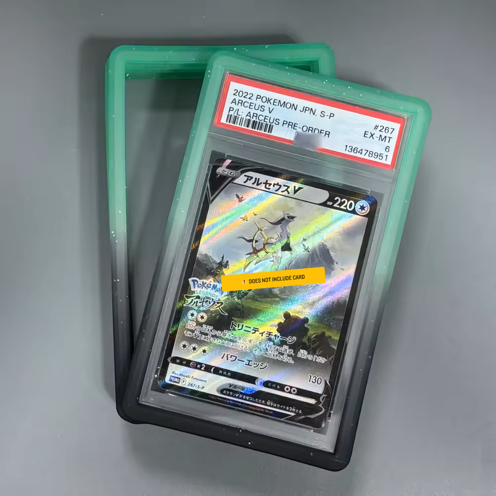 TPU Protector for PSA Slab - Black & Light Green