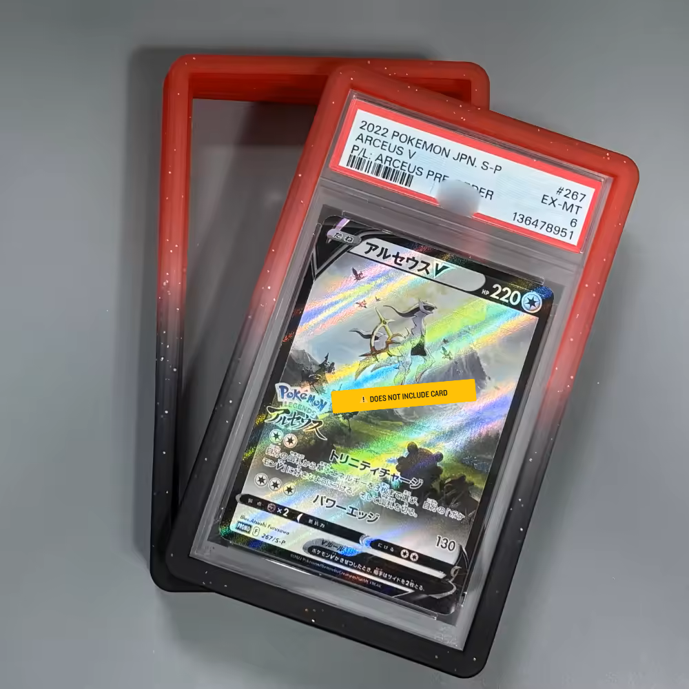 TPU Protector for PSA Slab - Black & Red