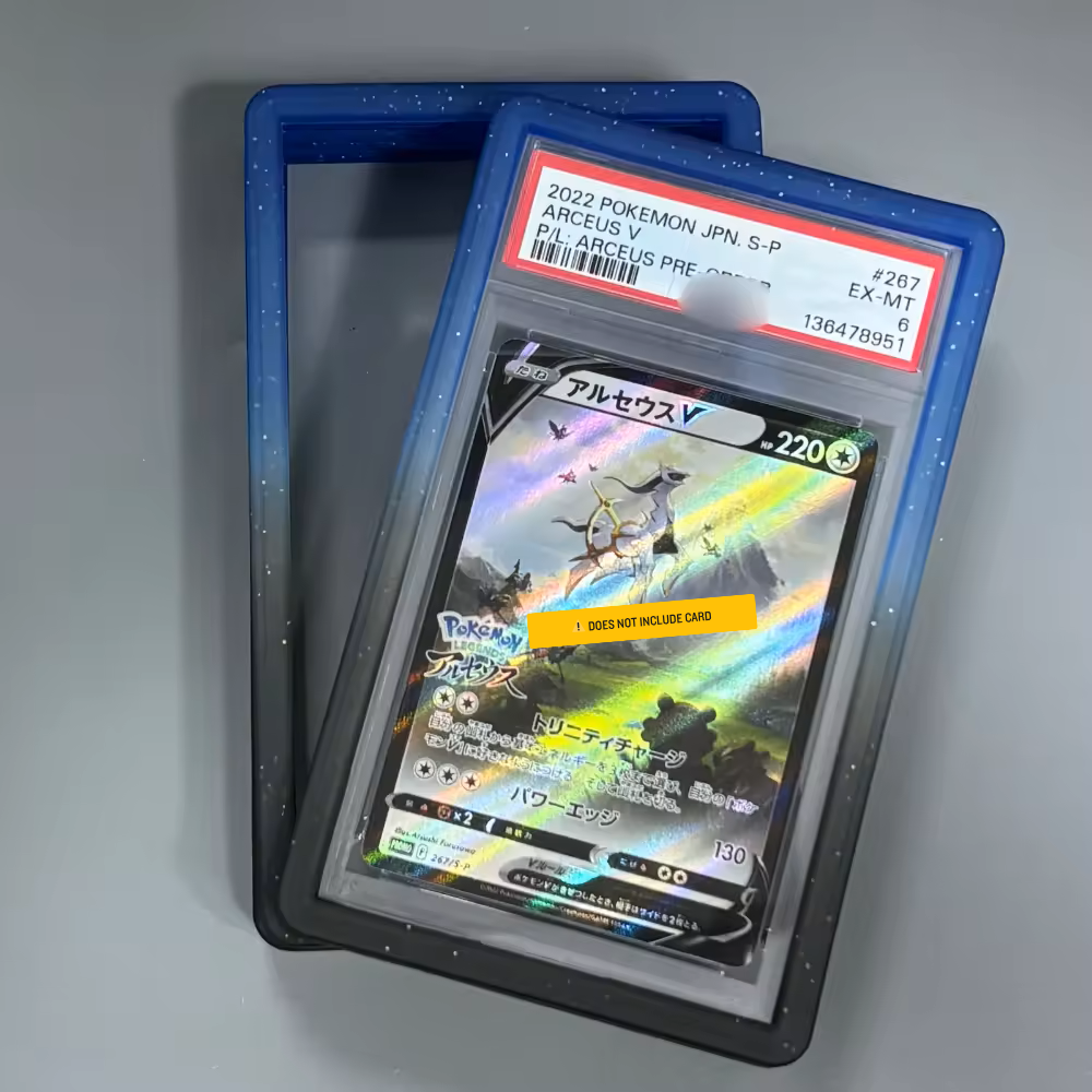 TPU Protector for PSA Slab - Black & Sky Blue
